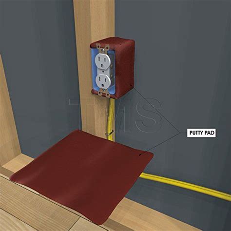 4s electrical box soundproofing|Moldable Acoustic Isolation Pad for Electrical Boxes.